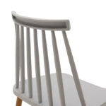 Dining chair Aurora grey pp-natural color metal leg 42x49.5x77cm - Image 5
