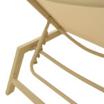 Boka aluminum sunbed cappuccino-textilene in champagne 60x192x31cm - Слика 5