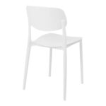 Stackable Berdian pp chair in white color 38x49x79cm - Image 2