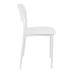 Stackable Berdian pp chair in white color 38x49x79cm - Image 3