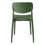 Stackable Berdian pp chair in olive green color 38x49x79cm - Image 5