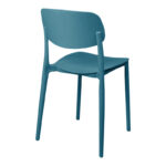 Stackable Berdian pp chair in blue color 38x49x79cm - Image 2