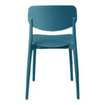 Stackable Berdian pp chair in blue color 38x49x79cm - Image 5