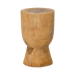 Stool Koa suar wood in natural color D28x46cm