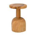 Side table Queno suar wood in natural color D30x45cm - Image 2