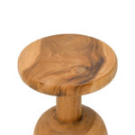 Side table Queno suar wood in natural color D30x45cm - Image 3