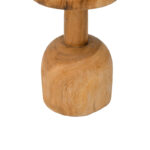 Side table Queno suar wood in natural color D30x45cm - Image 4