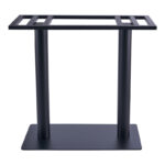 Soign metal table base black 80x40x90cm - Image 2