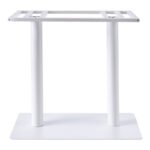 Soign metal table base white 80x40x72cm - Image 2