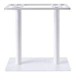 Soign metal table base white 80x40x90cm - Image 2
