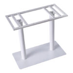 Soign metal table base white 80x40x108cm
