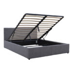 Dellia bed with storage space anthracite fabric 150x200cm - Слика 3