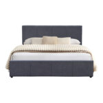 Dellia bed with storage space anthracite fabric 150x200cm - Слика 4