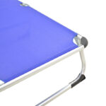 Fevepe beach lounger heavy duty aluminum-textilene in blue shade 58.5x185x29.5cm - Слика 5