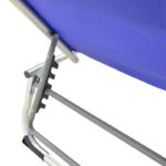 Fevepe beach lounger heavy duty aluminum-textilene in blue shade 58.5x185x29.5cm - Слика 6