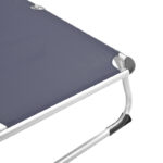 Fevepe beach lounger heavy duty aluminum-textilene in anthracite shade 58.5x185x29.5cm - Слика 5