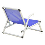 Beach chair Plazo aluminum-textilene in blue shade 55x70x59cm - Слика 2