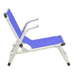Beach chair Plazo aluminum-textilene in blue shade 55x70x59cm - Слика 3