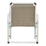 Beach chair Plazo aluminum-textilene in champagne 55x70x59cm - Слика 5