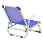 Playa heavy duty beach chair with high back aluminum-textilene in blue shade 54x72x63cm - Слика 2