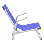 Playa heavy duty beach chair with high back aluminum-textilene in blue shade 54x72x63cm - Слика 3