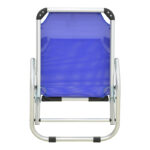 Playa heavy duty beach chair with high back aluminum-textilene in blue shade 54x72x63cm - Слика 6