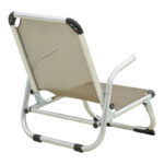 Playa beach chair heavy duty with high back aluminum-textilene in champagne 54x72x63cm - Слика 2