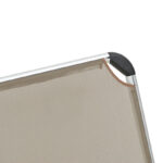 Playa beach chair heavy duty with high back aluminum-textilene in champagne 54x72x63cm - Слика 6