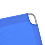 Pasein metal-textilene beach lounger in blue shade 55x185x24cm - Слика 4