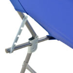 Pasein metal-textilene beach lounger in blue shade 55x185x24cm - Слика 5