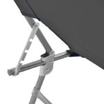 Pasein metal-textilene beach lounger in anthracite shade 55x185x24cm - Слика 5