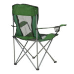 Beach-camping chair Pesca metal-waterproof fabric in khaki shade 55x55x95cm - Слика 2