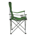 Beach-camping chair Pesca metal-waterproof fabric in khaki shade 55x55x95cm - Слика 3