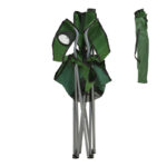 Beach-camping chair Pesca metal-waterproof fabric in khaki shade 55x55x95cm - Слика 5