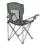 Beach-camping chair Pesca metal-waterproof fabric in gray shade 55x55x95cm - Слика 2