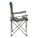 Beach-camping chair Pesca metal-waterproof fabric in gray shade 55x55x95cm - Слика 3