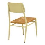 Giardino chair stackable aluminum in beige -pe rattan in natural shade 45x56x82cm - Image 3