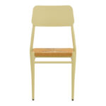 Giardino chair stackable aluminum in beige -pe rattan in natural shade 45x56x82cm - Image 5