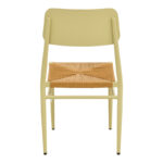 Giardino chair stackable aluminum in beige -pe rattan in natural shade 45x56x82cm - Image 6