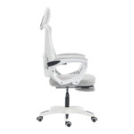 Manager's office chair with footrest Meton white - mesh grey 48x60x118-128cm - Слика 4