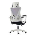 Manager's office chair with footrest Meton white - mesh black 48x60x118-128cm - Слика 2