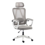Exeter director's office chair white - mesh gray 50x58x119-129cm