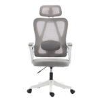 Exeter director's office chair white - mesh gray 50x58x119-129cm - Слика 6