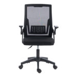 Penza mesh office chair, black color, 48x58x92-102cm - Image 5