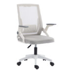 Penza office chair white - mesh grey 48x58x92-102cm