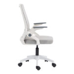 Penza office chair white - mesh grey 48x58x92-102cm - Слика 4