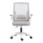 Penza office chair white - mesh grey 48x58x92-102cm - Слика 5