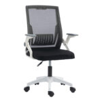 Penza office chair white - mesh black 48x58x92-102cm