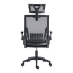 Plymot mesh office chair, black color, 48x58x112-122cm - Image 6
