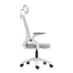 Plymot office chair white-mesh grey 48x58x112-122cm - Слика 4